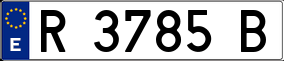 Trailer License Plate
